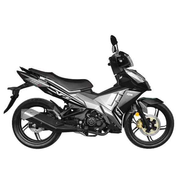 lucky185-matteblacksilver موتور سیکلت SYM مدل لاکی 185 ساخت ویتنام